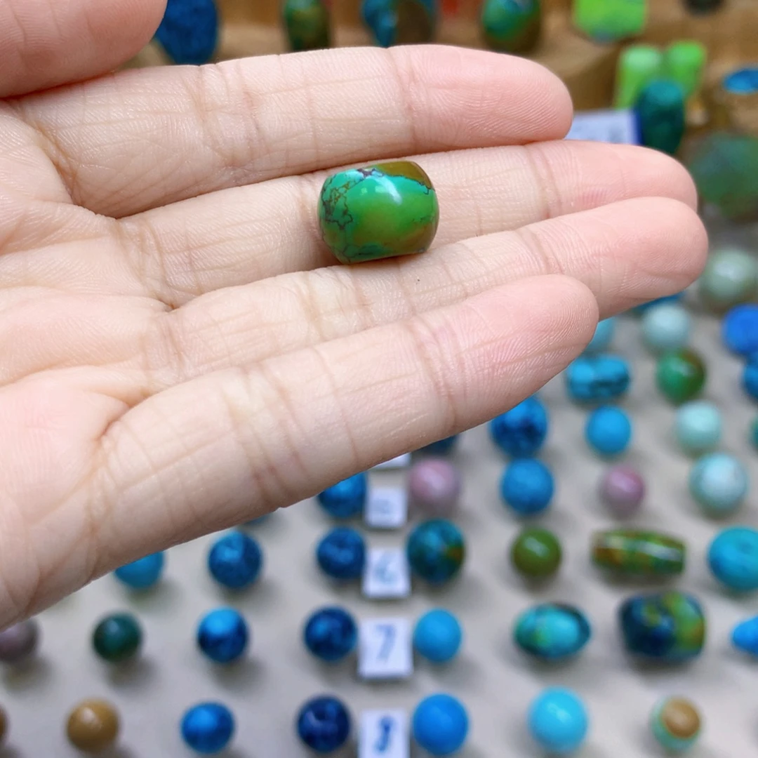 绿松石未镶嵌三彩随行