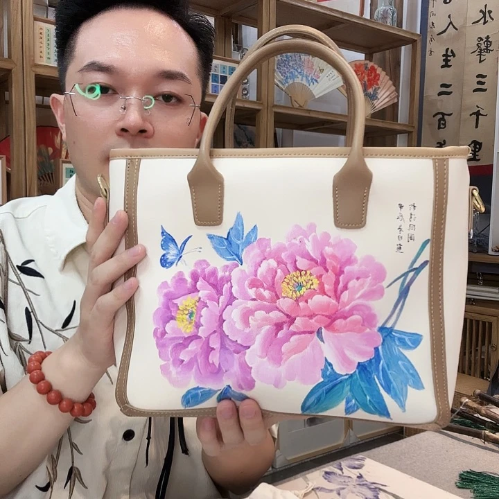 ꧁***꧂纸手绘作品包包手绘国风