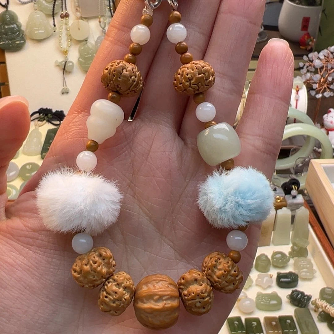 和田玉未镶嵌手链