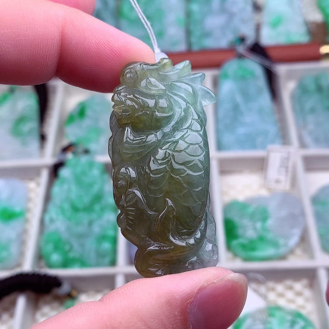 翡翠未镶嵌吊坠(不含链)