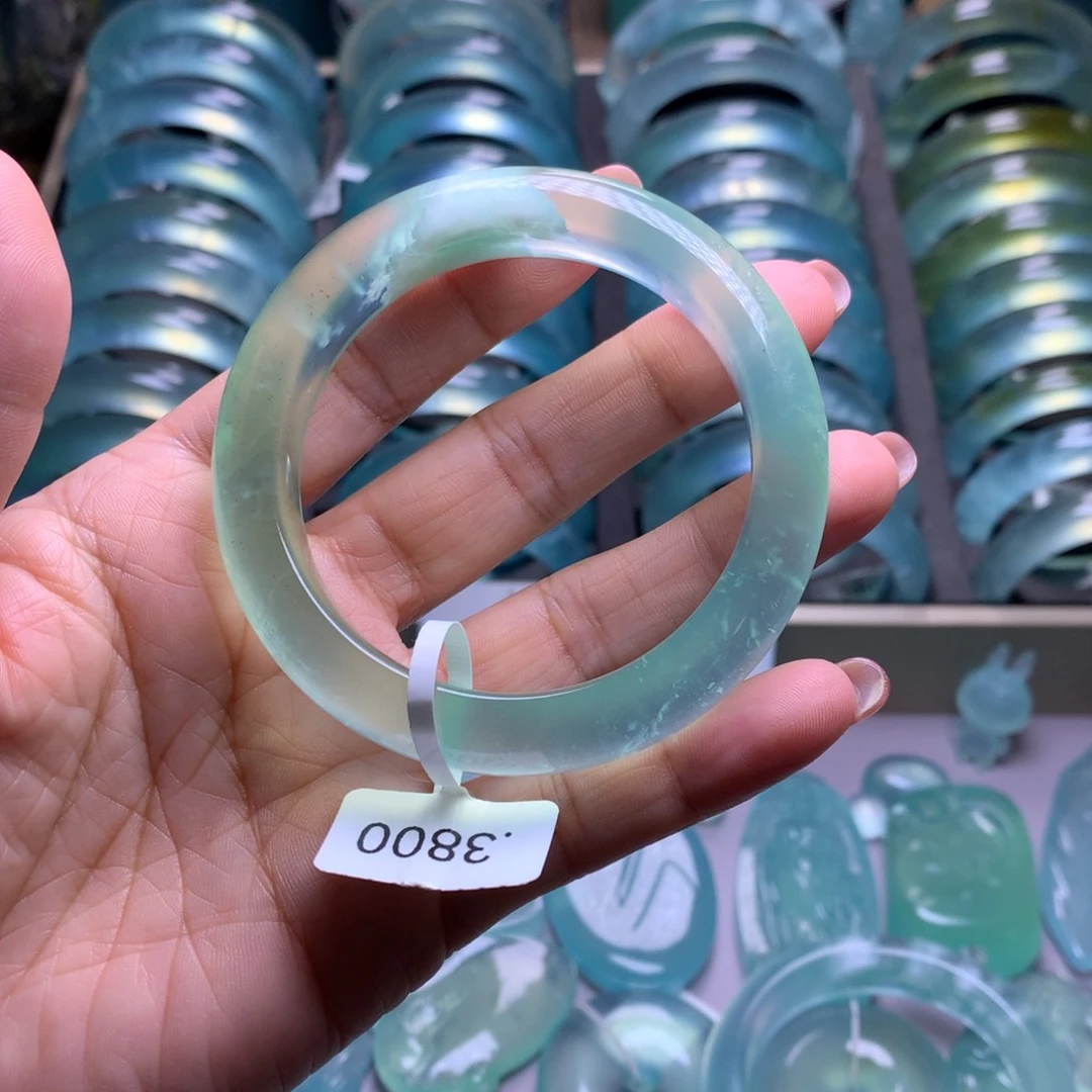 未镶嵌蛇纹石玉手镯54