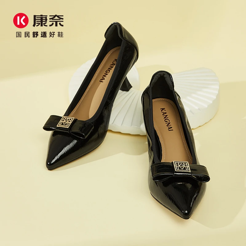 Kangnai/康奈女士高跟鞋 浅口鞋42037