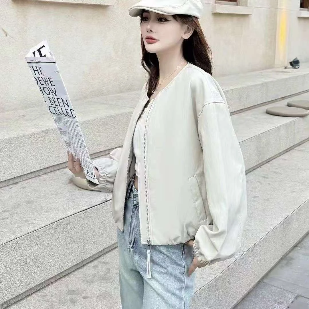 K1.380雷贝PU皮夹克外套女