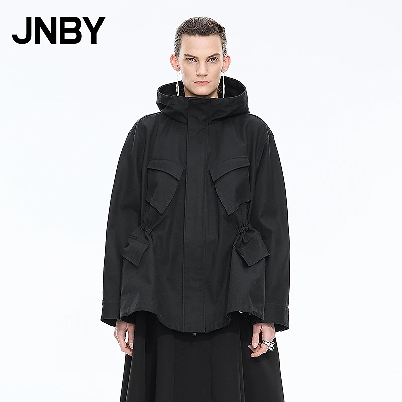 【商场同款】JNBY/江南布衣25秋新品夹克外套长袖连帽5P8615160