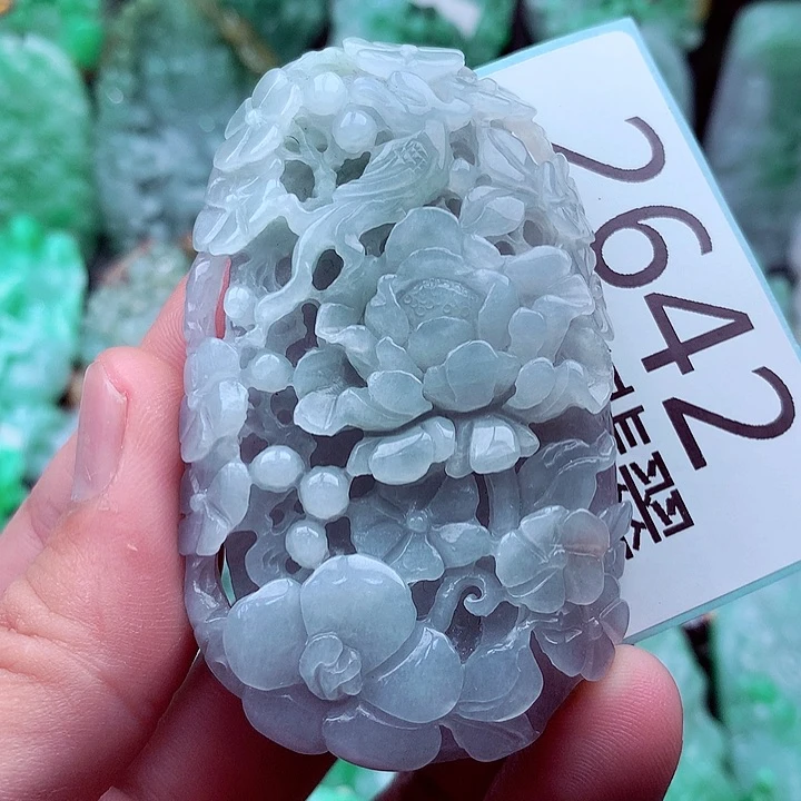 翡翠未镶嵌吊坠(不含链)