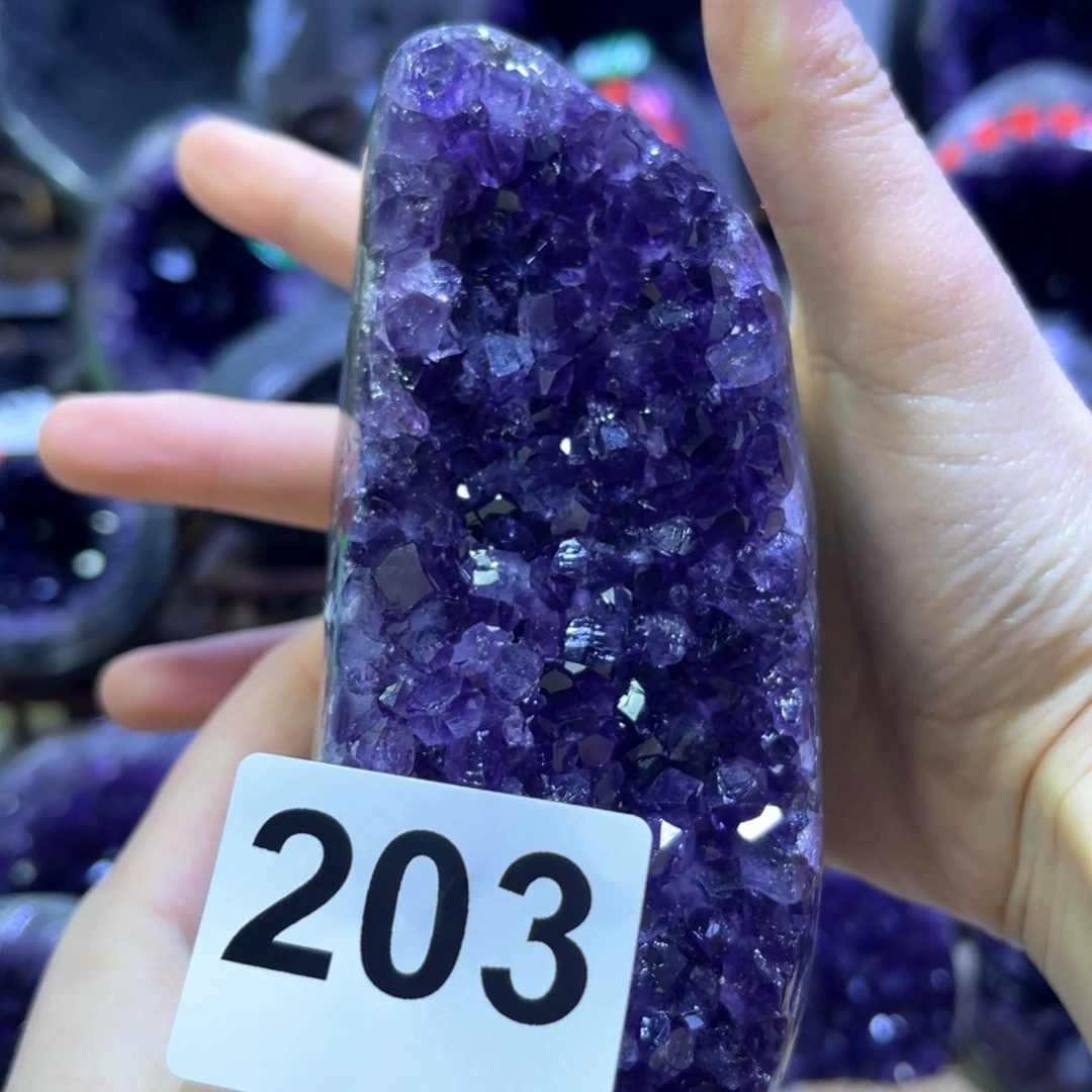 紫晶摆件未镶嵌紫水晶
