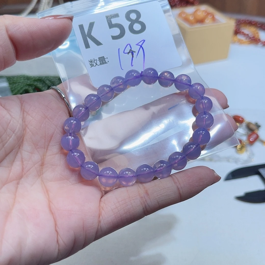 好***）未镶嵌珠宝半成品水晶K58。