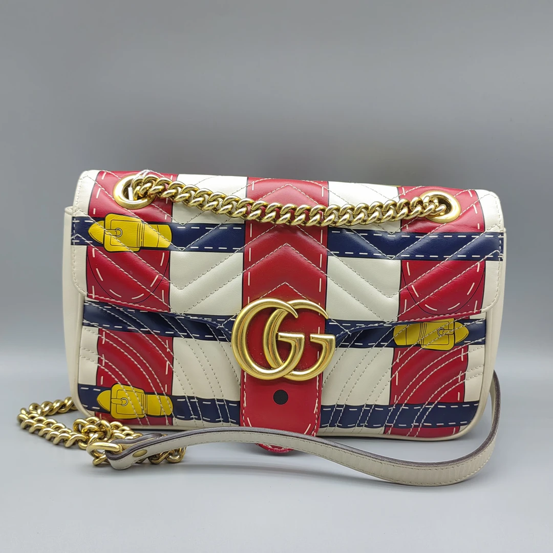 95新 GUCCI/古驰  宫廷款马蒙26单肩包  1639 8046