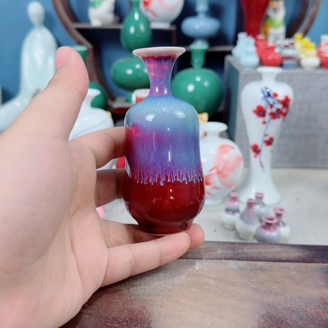 陶瓷手工小花器摆件