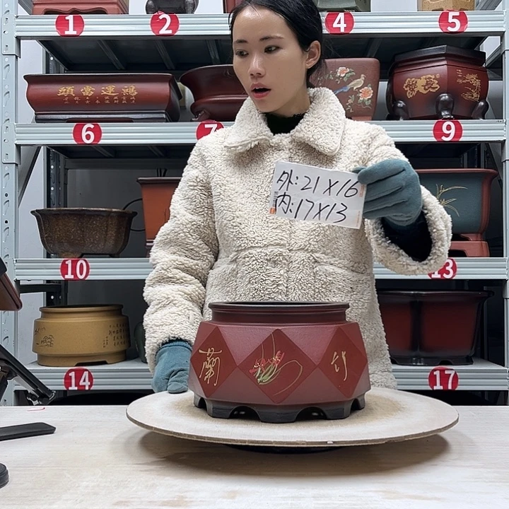 紫砂花盆紫砂花盆