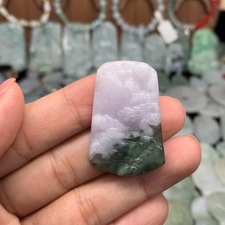 翡翠未镶嵌颈饰11