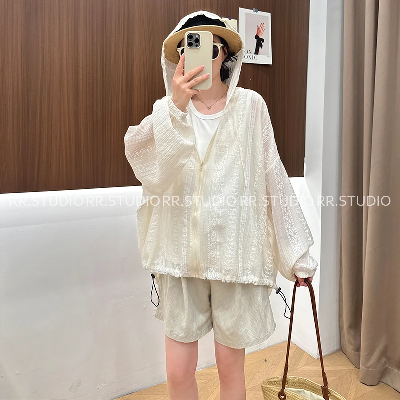 孕妇装夏季薄款连帽印花防晒外套时尚宽松韩版休闲长袖外套DY2134