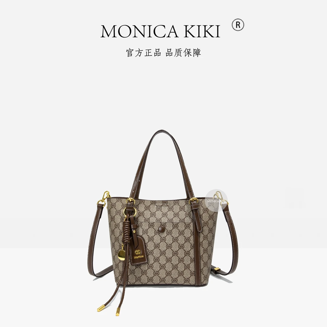 MONICA KIKI/莫妮卡奇奇新款时尚轻奢托特包潮流经典单肩包通勤包