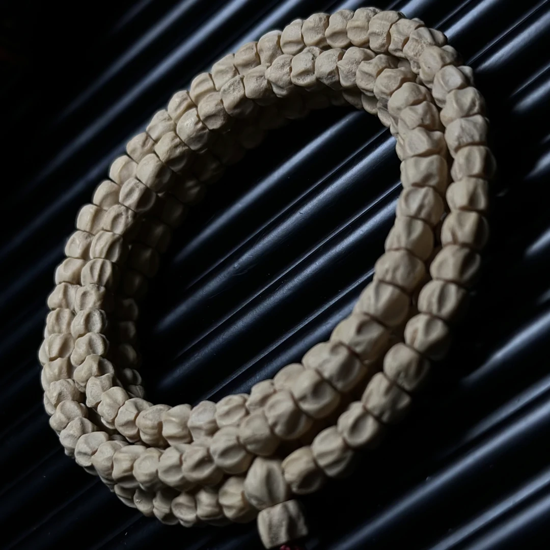 热振百香籽【仙君】直切多棱深坑果冻皮玉化热振108手串小尺寸款