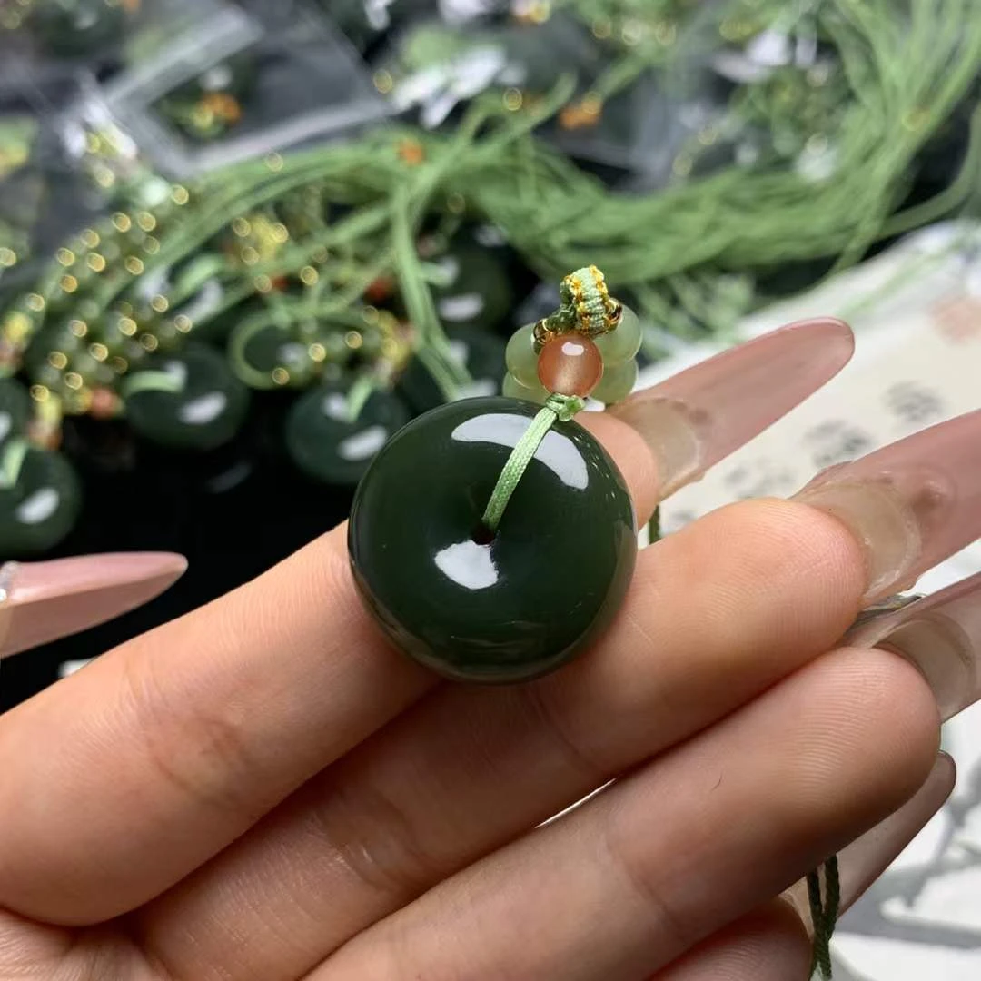 精品和田玉【平安扣】项链