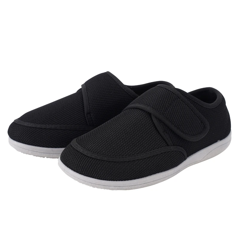 A7中老年防滑注压布鞋春季绣花中口老年布鞋男女同款