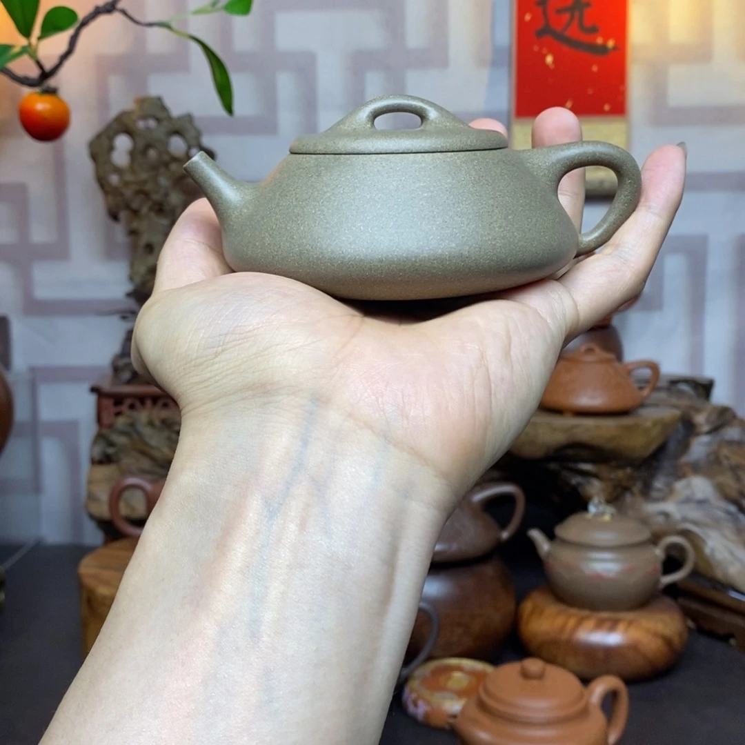茶壶紫砂紫砂茶具青段纳瓢