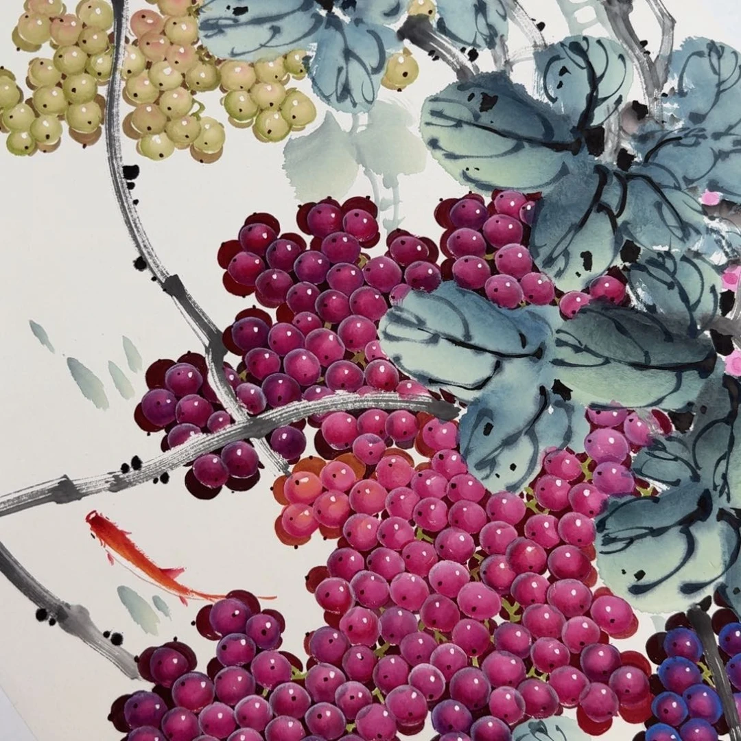 国画国画作品山水花鸟纯手绘