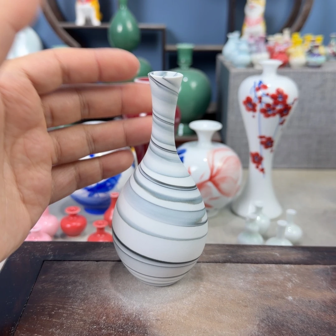 陶瓷手工小花器摆件