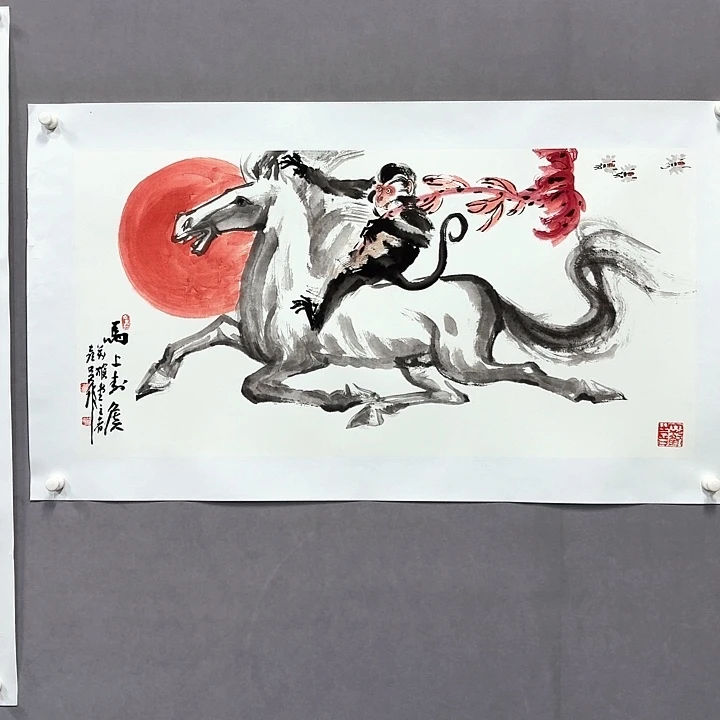 国画亲笔手绘放心去藏