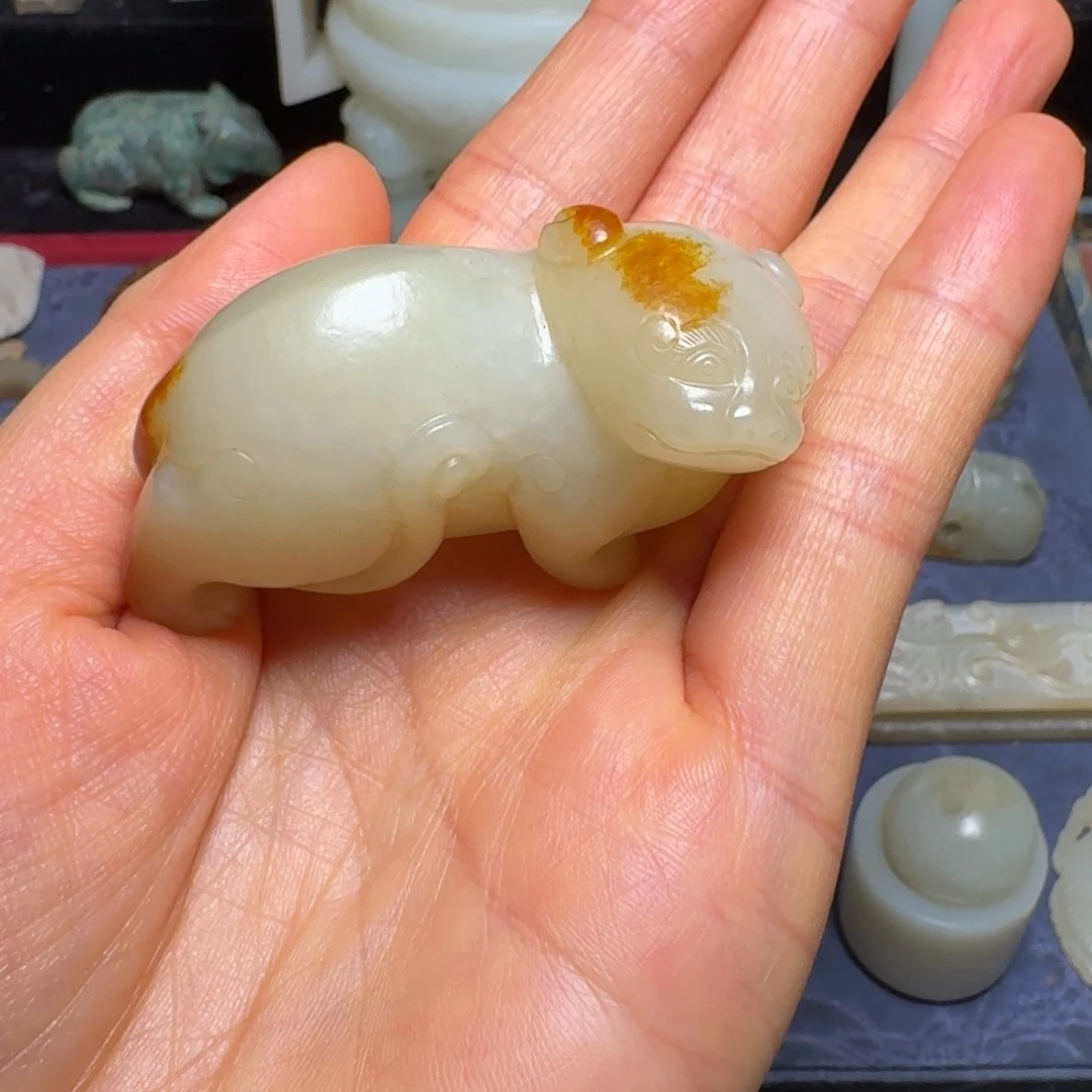 和田玉（糖玉）未镶嵌车挂