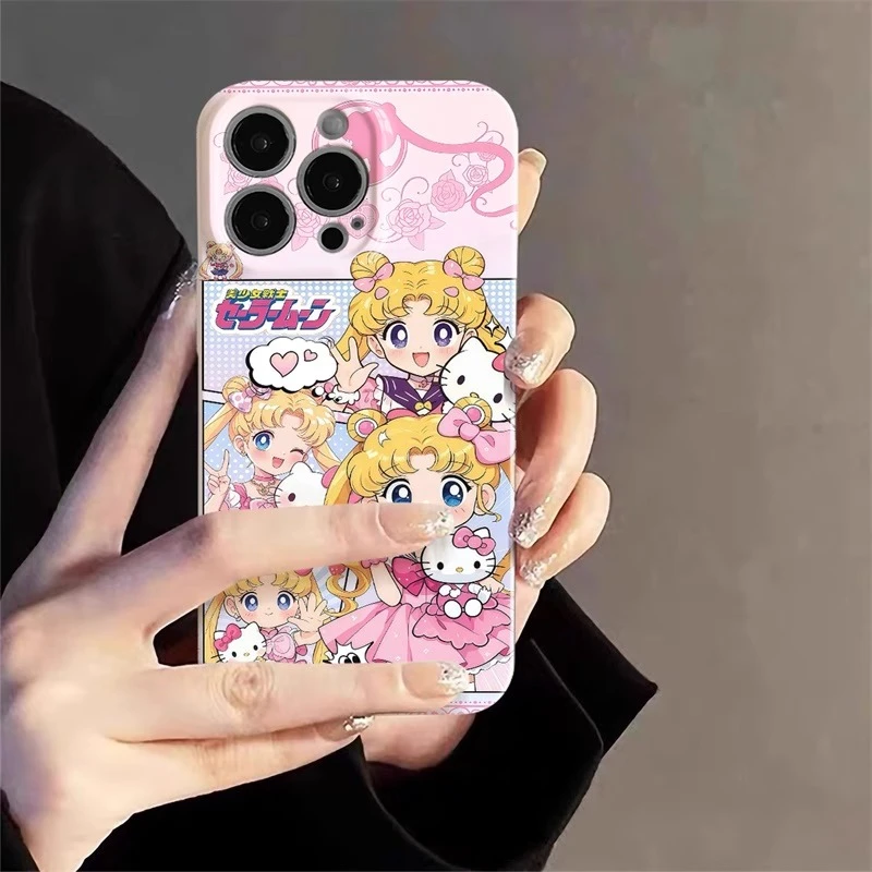 凯蒂猫KT美少女适用苹果16菲林手机壳华为新款vivo高级小米15oppo