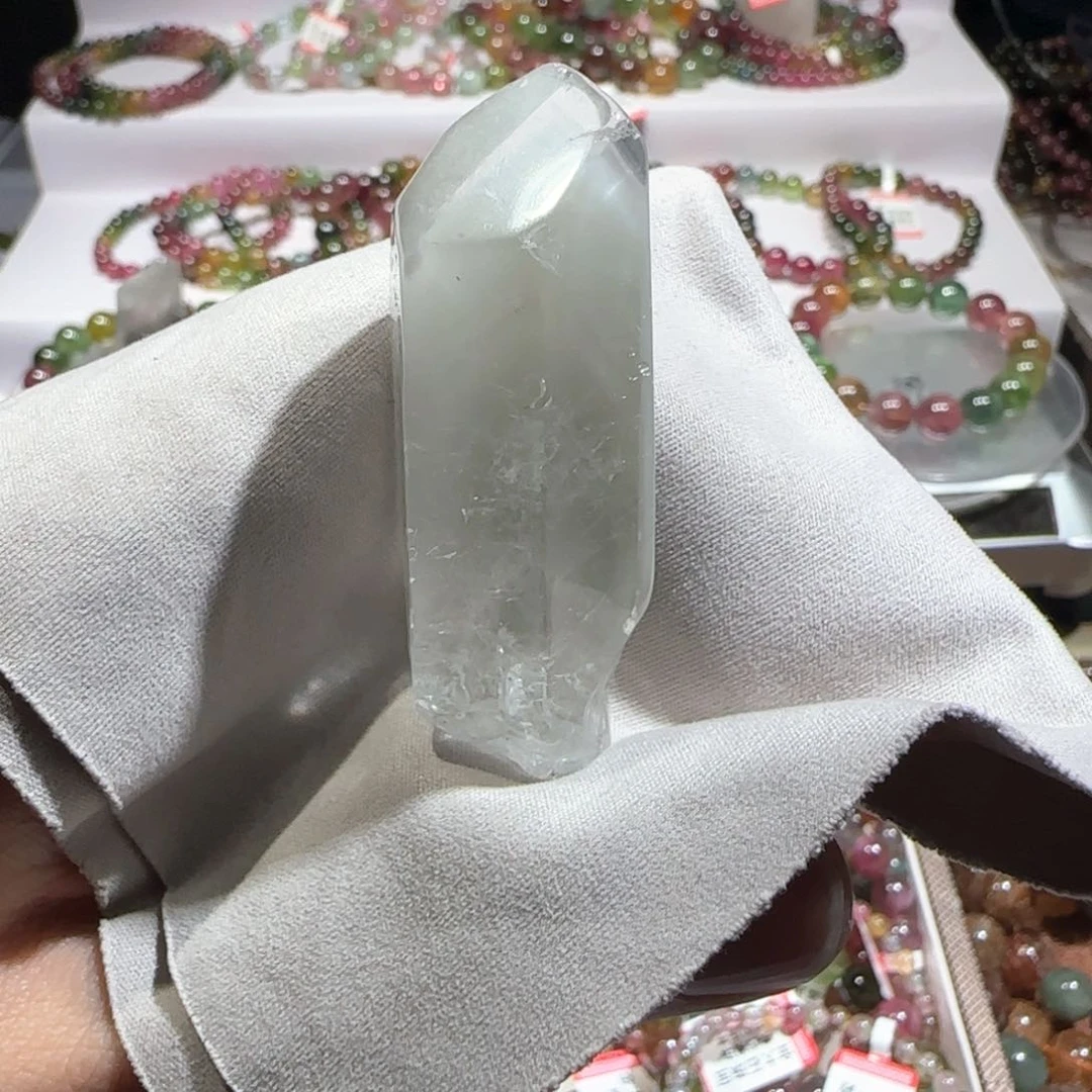 水晶颈饰未镶嵌千层白水晶条