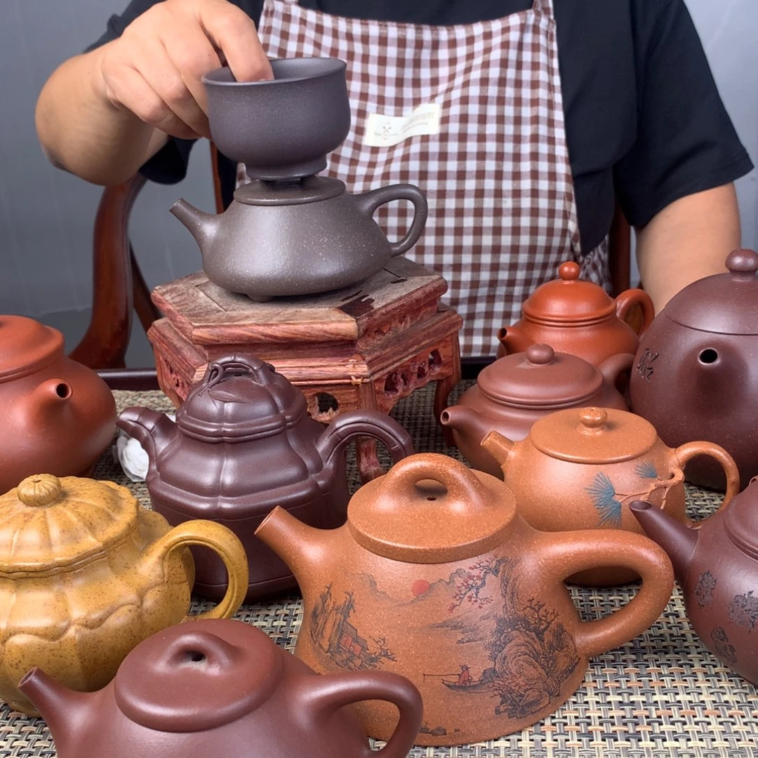 用***4茶壶紫砂宜兴紫砂壶茶壶原矿紫砂壶