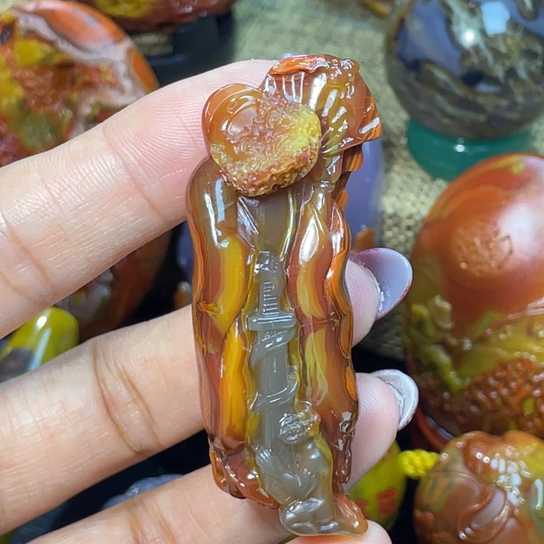 玛瑙/玉髓未镶嵌珠宝奇石北票钟馗