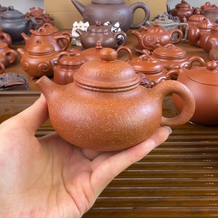 渡***茶壶紫砂宝山红降坡容天