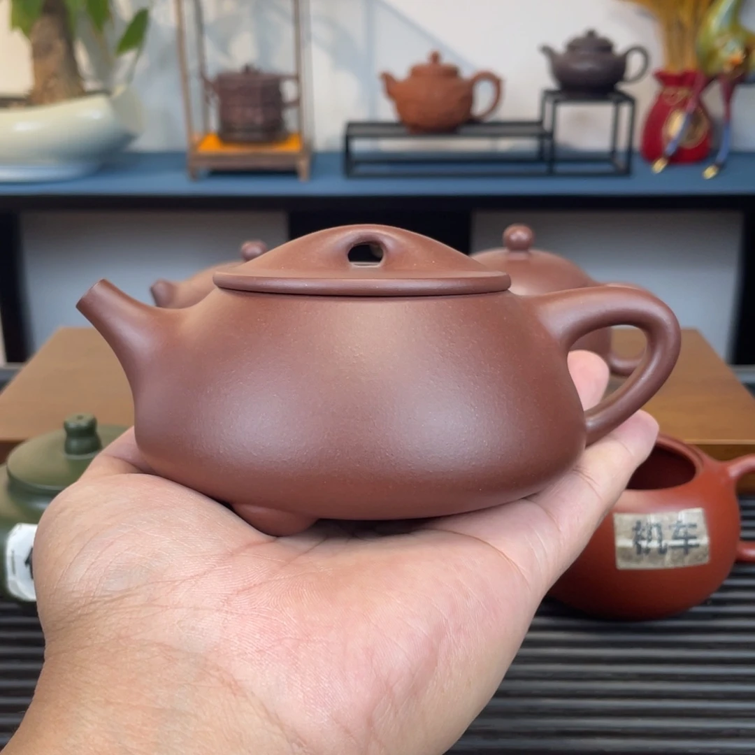 茶壶紫砂紫泥石瓢300cc