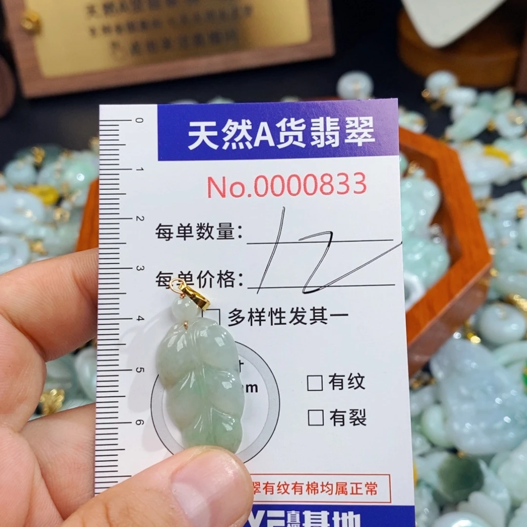 翡翠未镶嵌颈饰833
