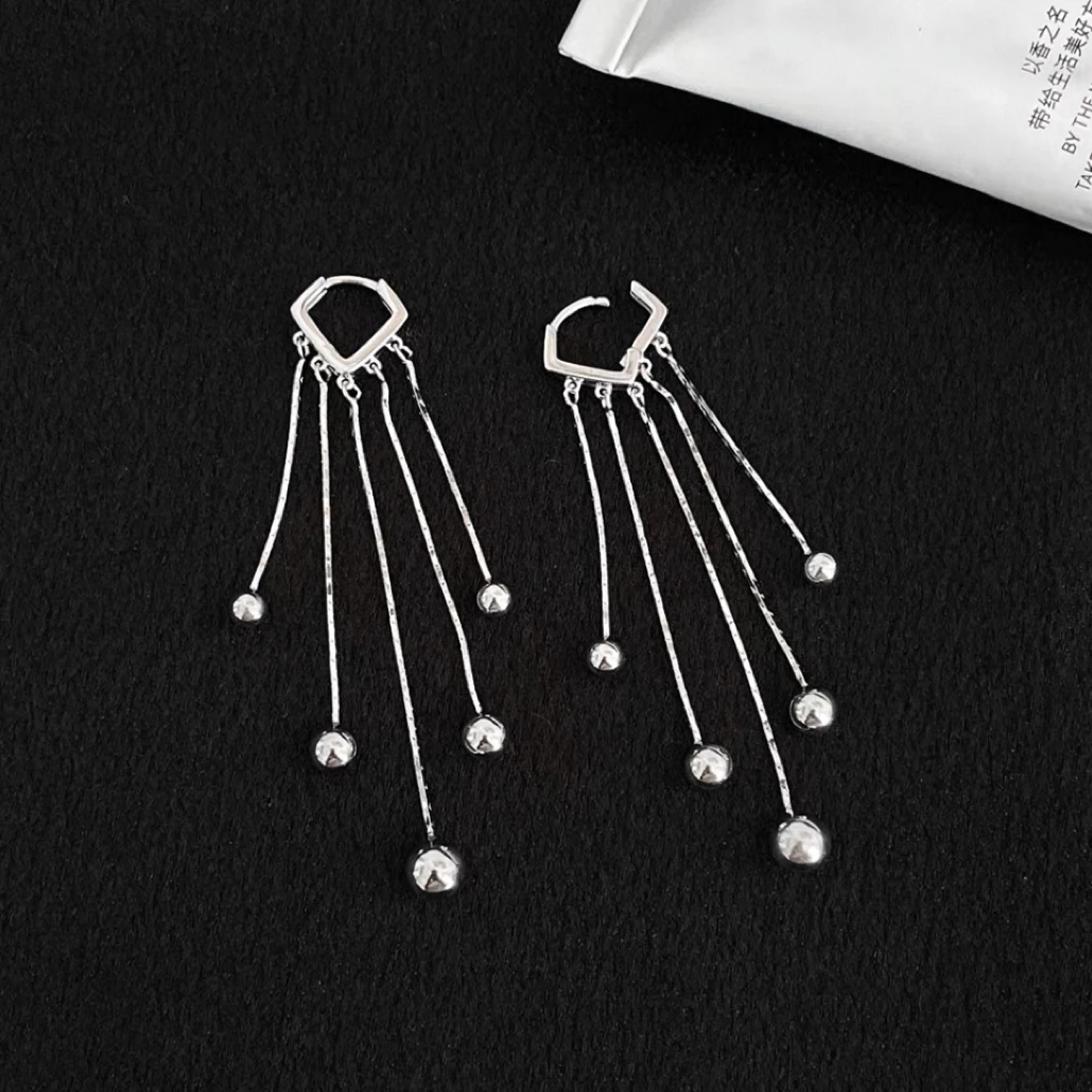 铜合金耳饰 925银针耳环耳钉女小众高级耳扣流苏耳坠耳扣气质耳饰