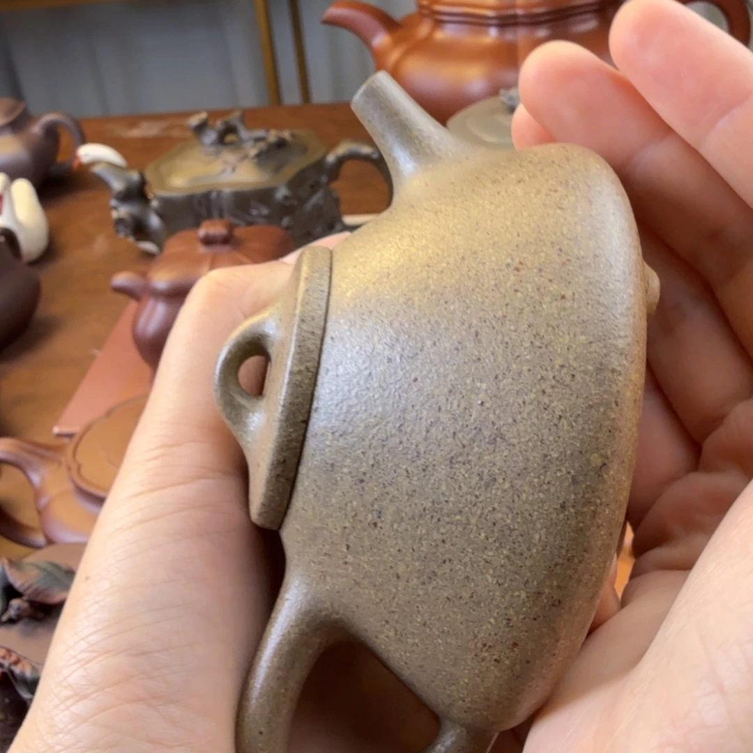 茶壶紫砂子冶石飘粗砂
