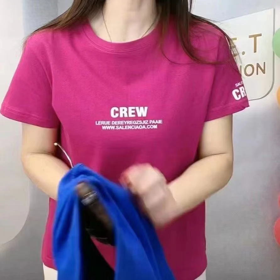 纯棉短袖新款印花夏季T恤上衣宽松百搭时尚女款t恤女生短袖t恤