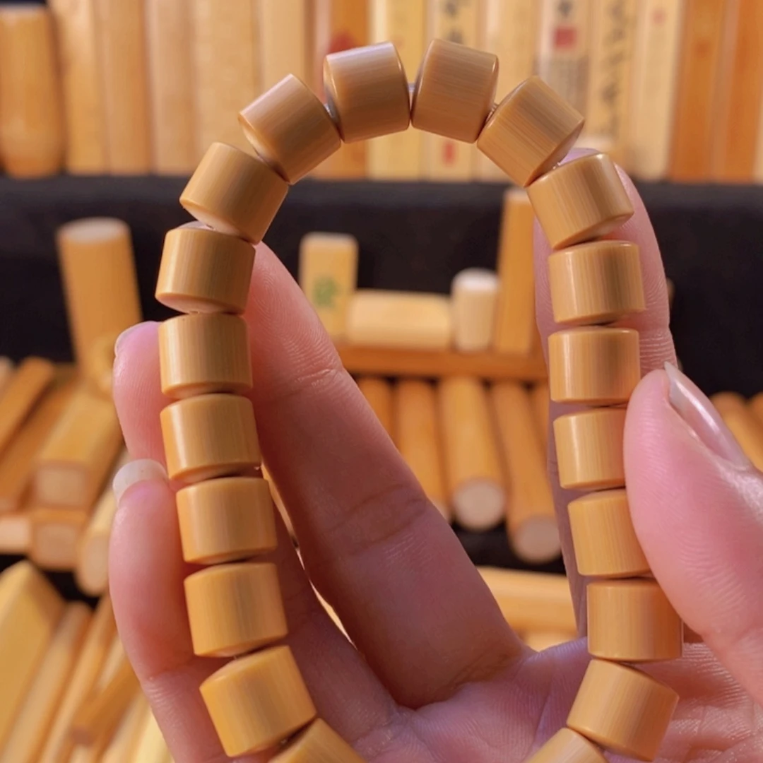 竹手串高密老料橙皮制作