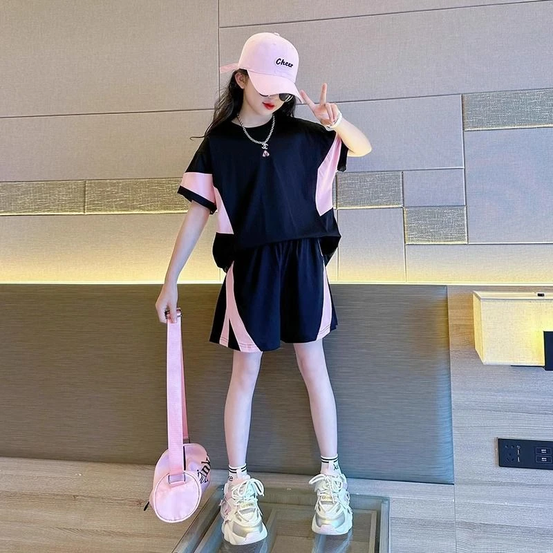 女童夏装套装儿童女孩衣服夏天独特洋气时髦女2025炸街潮牌童装