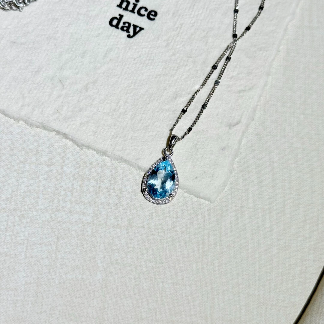 天然托帕石项链（多样性发其一）