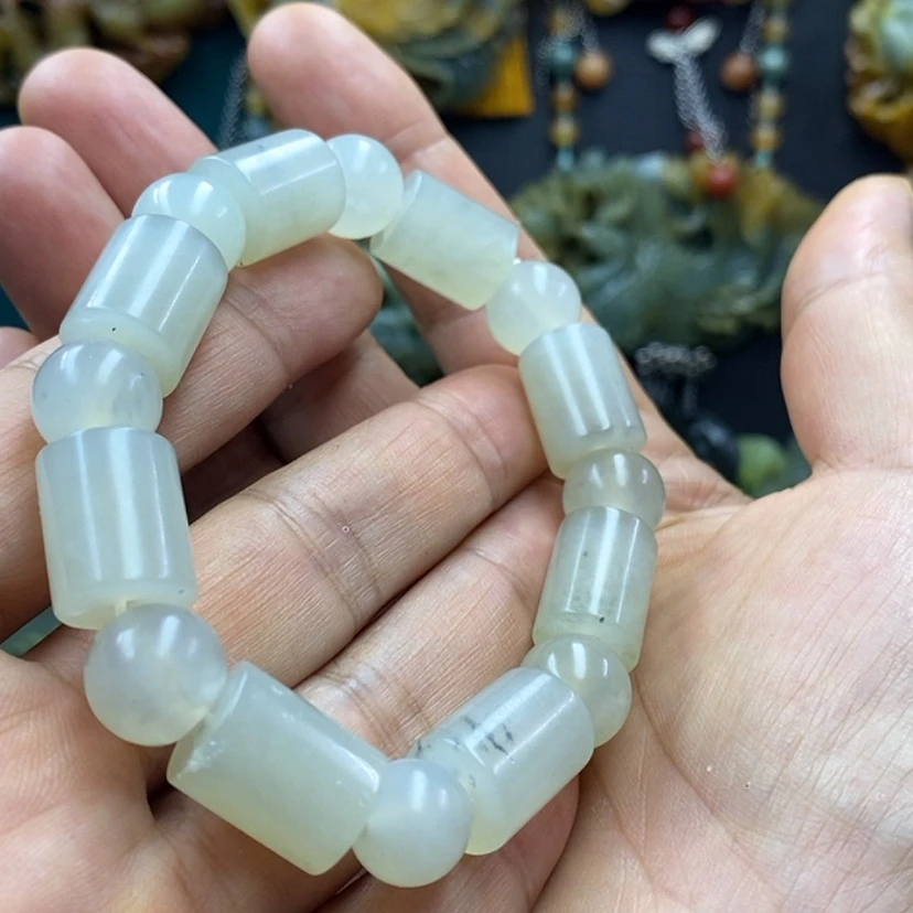 【闪购商品】蛇纹石玉未镶嵌手串