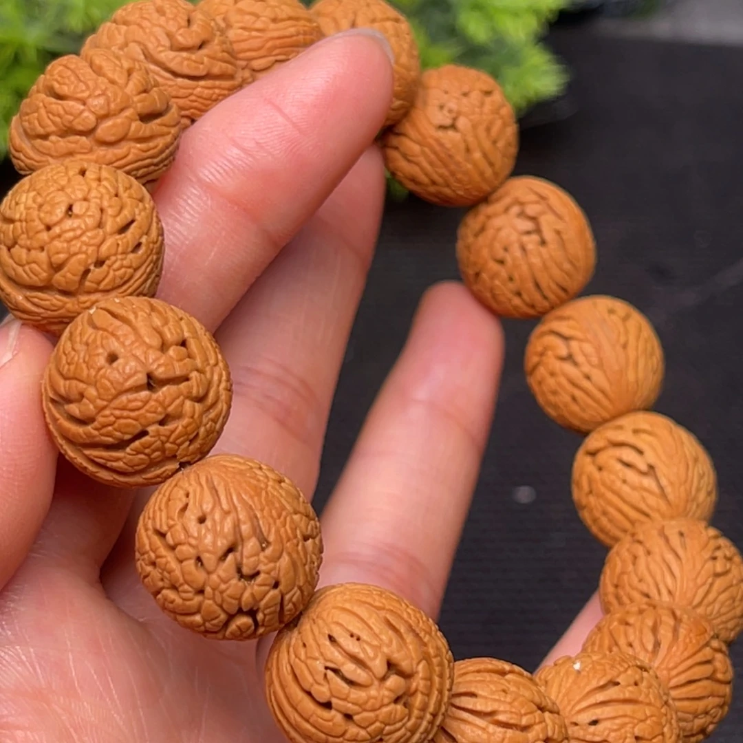 桃核手串龙纹桃核