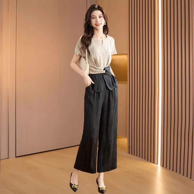 【可蓓儿】冰丝职业套装女夏2025新款爆轻奢高级感女人味超火妈妈穿