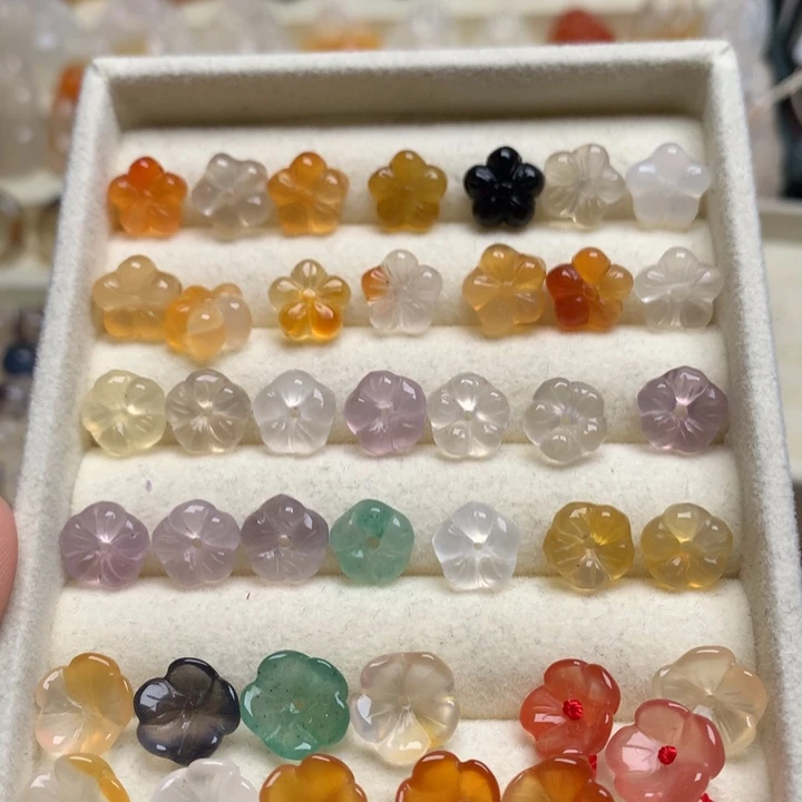 玛瑙/玉髓未镶嵌玛瑙五瓣花