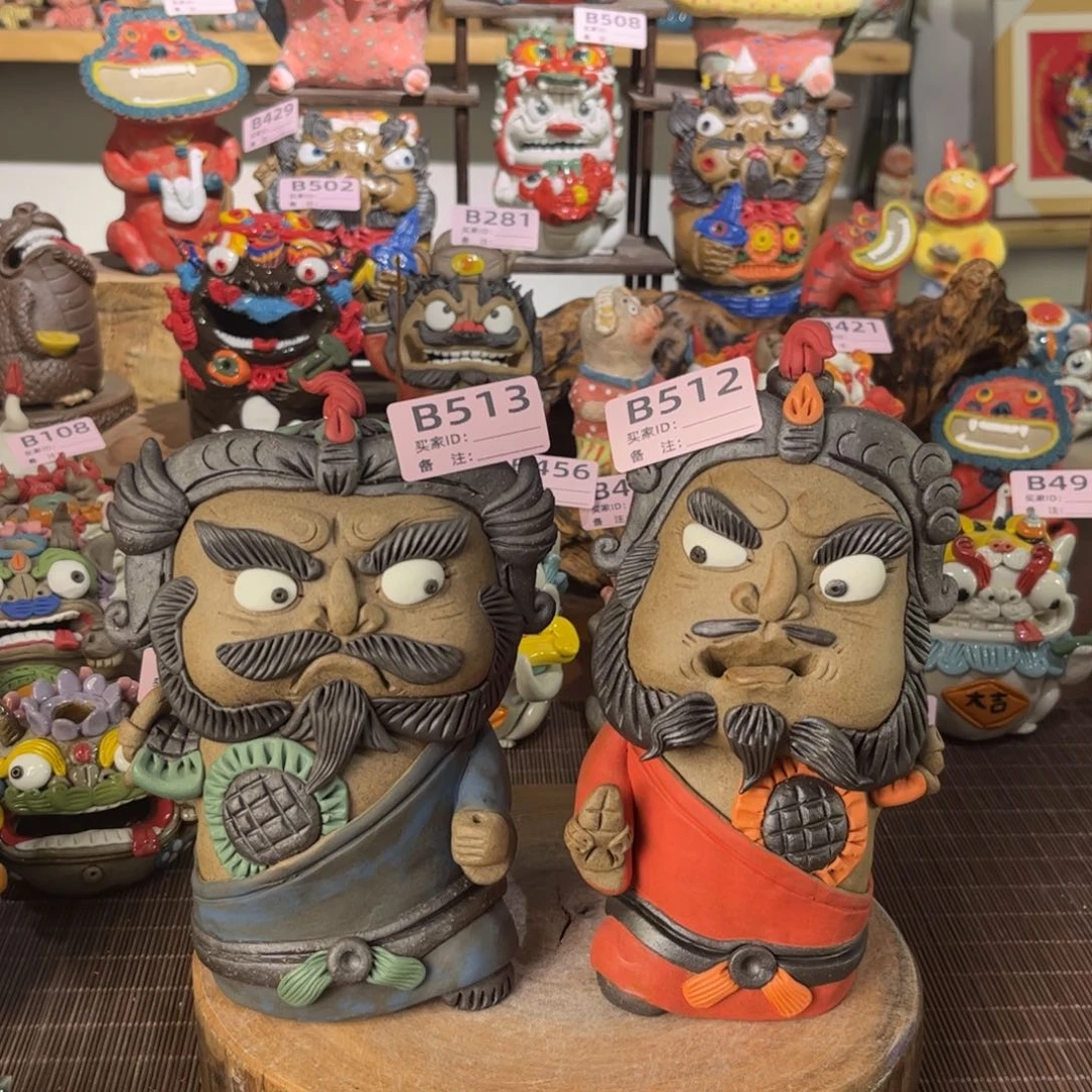 泥塑纯手工茶宠摆件