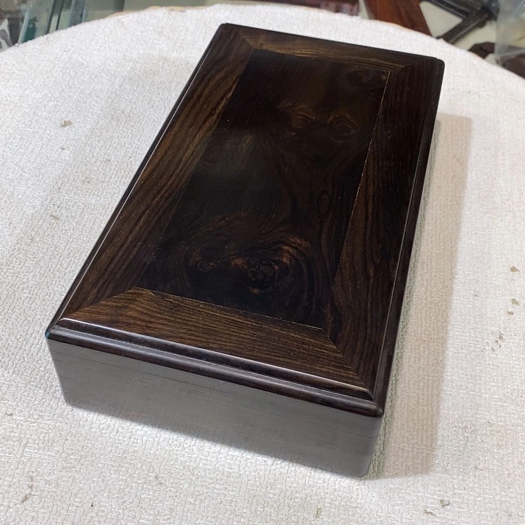 东非黑黄檀（紫光檀）独板机关盒25/14/6