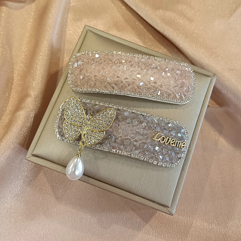 西西家~ 爱一些蝴蝶元素~ bb发夹甜酷侧边碎发刘海一字发卡发饰女