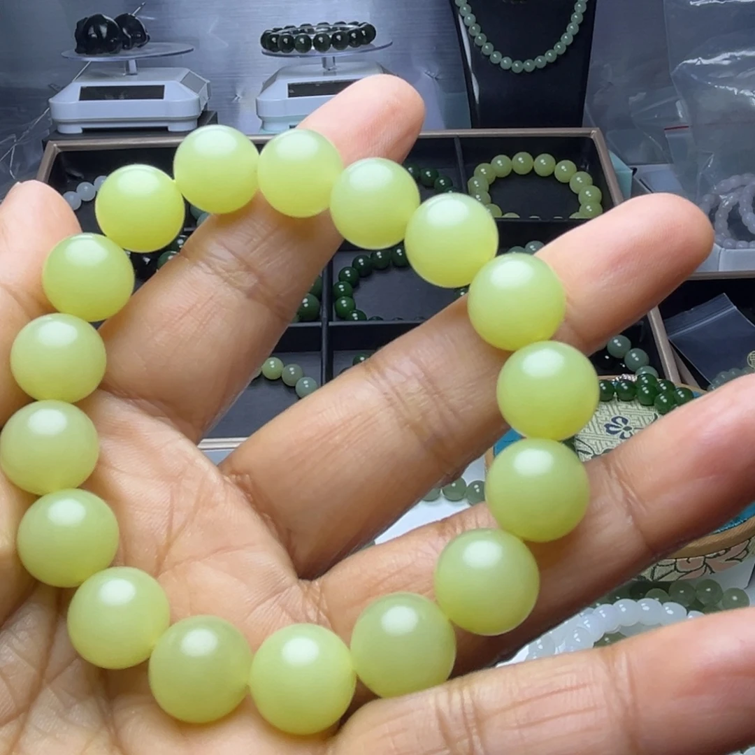 -***-和田玉未镶嵌手串