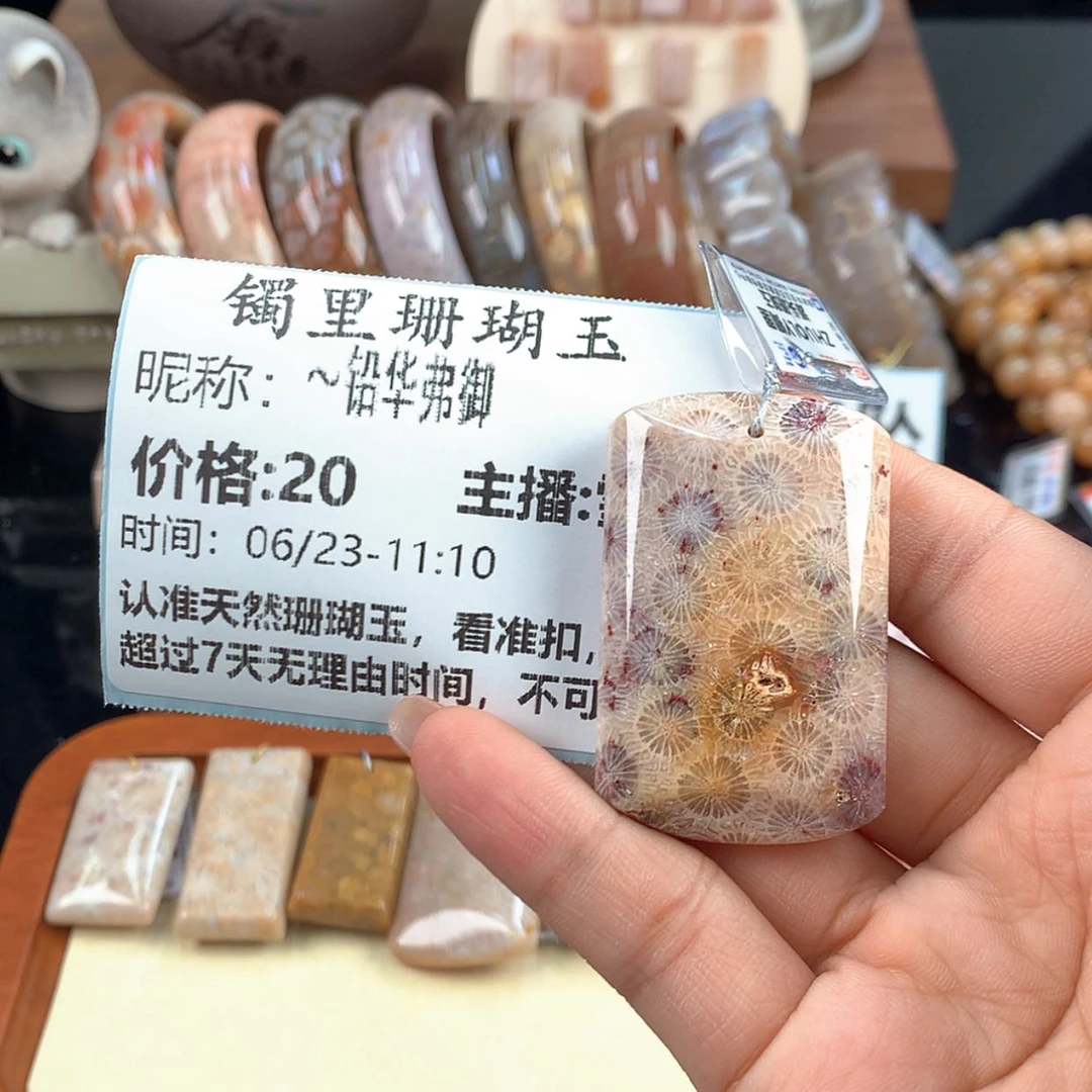 【闪购商品】硅化珊瑚（珊瑚玉）未镶嵌颈饰～***御