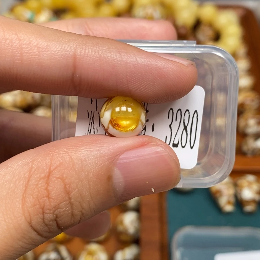 猴头核桃把件沁色圆珠老型3280