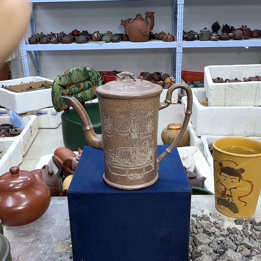 茶壶紫砂宜兴紫砂壶瑕疵处理