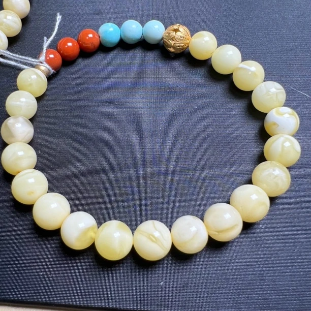 琥珀蜜蜡手串多宝手串